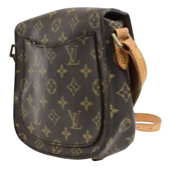 LOUIS VUITTON Saint Cloud MM Shoulder Bag Monogram Leather Brown - Picture 14 of 16